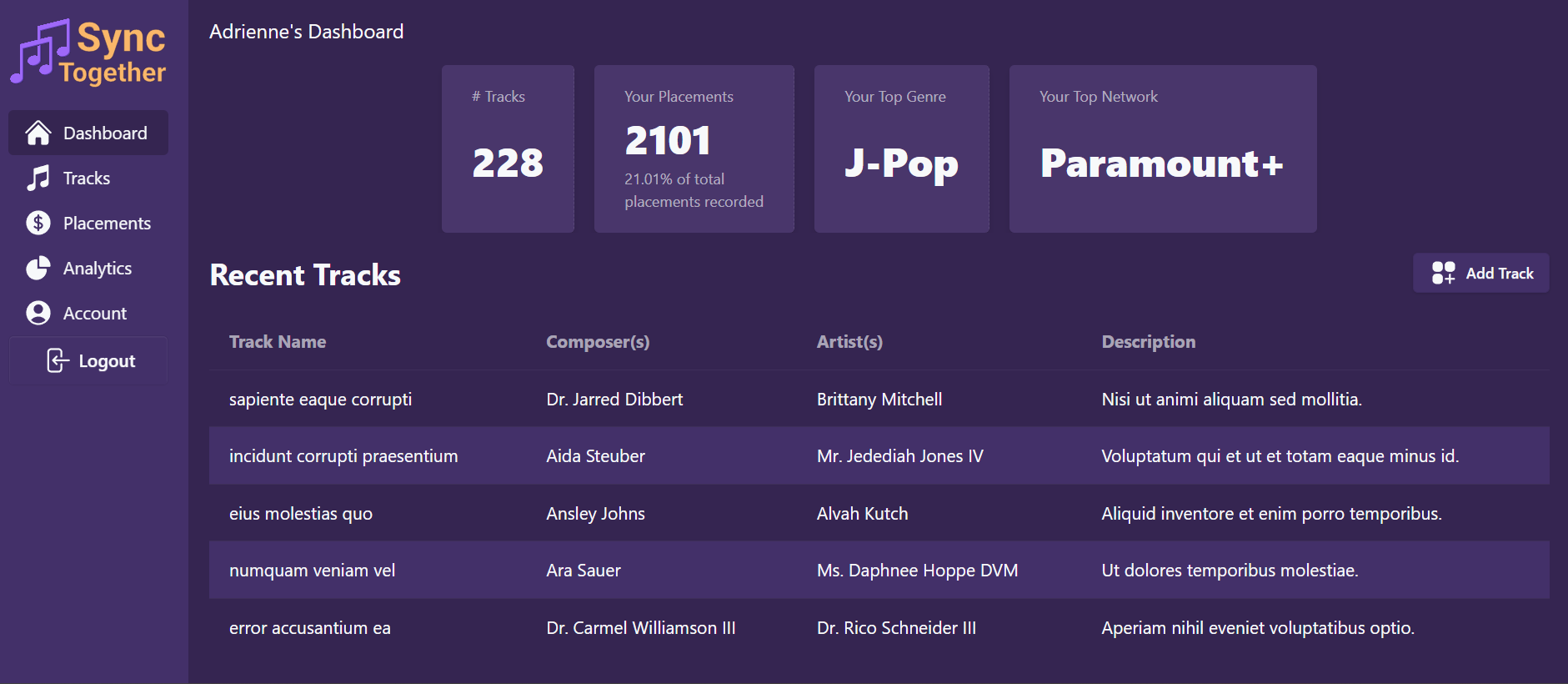 Dashboard Preview